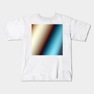 blue brown white abstract texture Kids T-Shirt